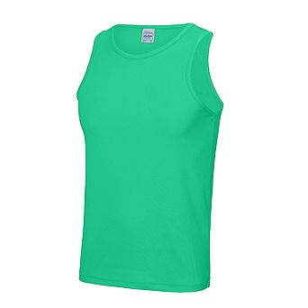 AWDis Just Cool Mens Sports Gym Plain Tank / Vest Top