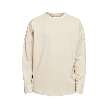 Build Your Brand Mens Cut-On Oversized Long-Sleeved T-Shirt