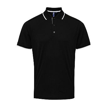 Premier Mens Coolchecker Contrast Pique Polo Shirt