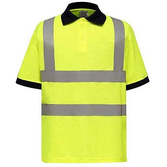 Yoko Unisex Adult Hi-Vis Short-Sleeved Polo Shirt