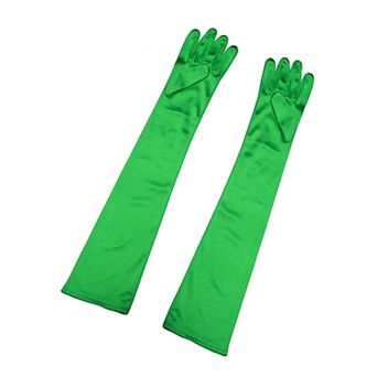 Women's Long Gloves Evening Party Full Finger Mittens Elegant Opera Glove