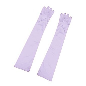 Women's Long Gloves Evening Party Full Finger Mittens Elegant Opera Glove