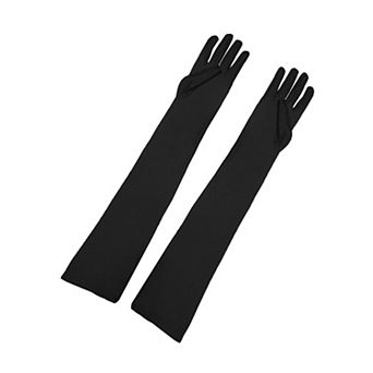Women's Long Gloves Evening Party Full Finger Mittens Elegant Opera Glove