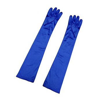 Women's Long Gloves Evening Party Full Finger Mittens Elegant Opera Glove