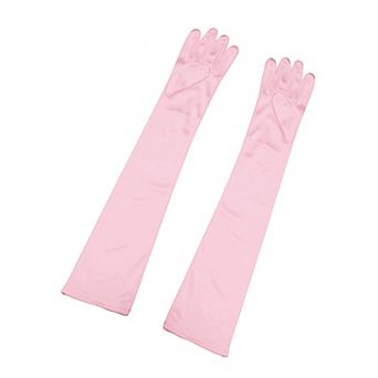 Women's Long Gloves Evening Party Full Finger Mittens Elegant Opera Glove