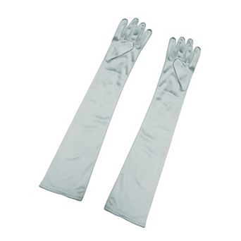 Women's Long Gloves Evening Party Full Finger Mittens Elegant Opera Glove
