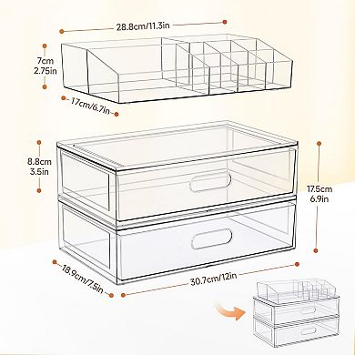 Transparent Acrylic Drawer Storage Box
