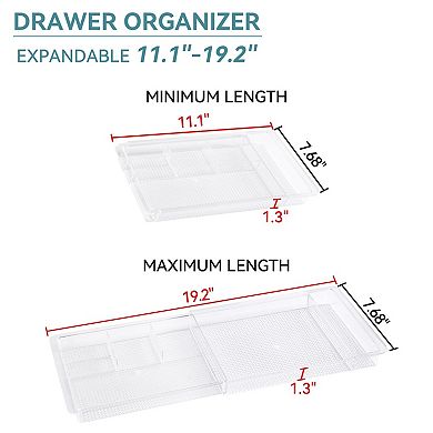 Expandable Shallow Drawer Storage Tray