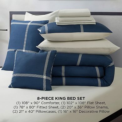 The Sheet Lab Window Pane Check Comforter Set