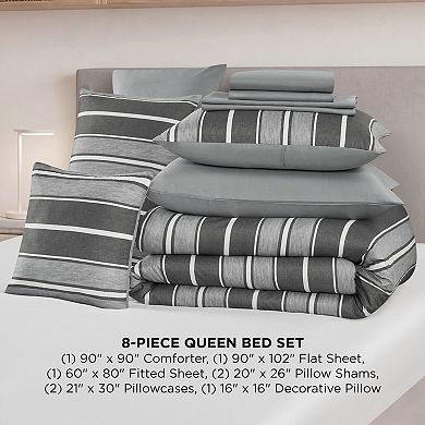 The Sheet Lab Lyon Stripe Comforter Set