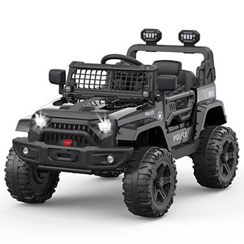 12V Kids Ride On Truck with Parent Remote Control,Spring Suspension,LED Lights,Off-Road Electric Car