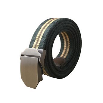Men Outdoor Strategic Web Belt with Zinc Alloy Buckle Width 1 1/2 Inches
