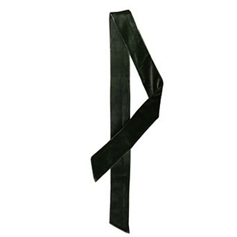 Women's Vintage Velvet Skinny Neck Scarves Solid Color Long Neckerchief Hairband Waistband