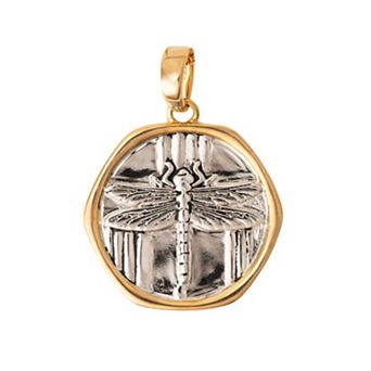 Belinda Jewelz Two-Tone Dragonfly Pendant
