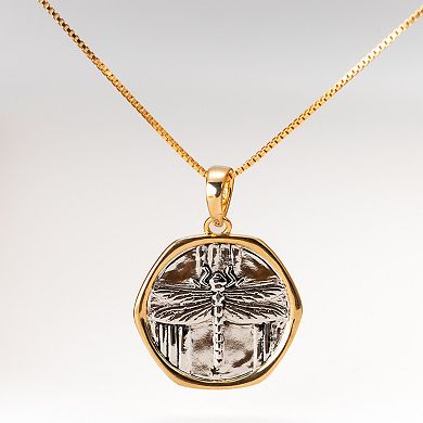 Belinda Jewelz Two-Tone Dragonfly Pendant