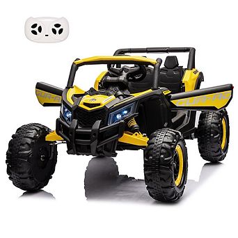 24V 2-Seater Kids Ride-On UTV Car with 2×200W Motors,Remote Control Battery Powered Vehicle for Kid