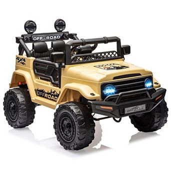 12V Kids Electric Ride-On Truck with Remote Control,Spring Suspension,MusicRide-On Car for Toddlers