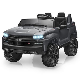 24V Licensed Chevrolet Silverado 2-Seater Electric Ride-On Car Large 21" Seats Powered Truck Toy