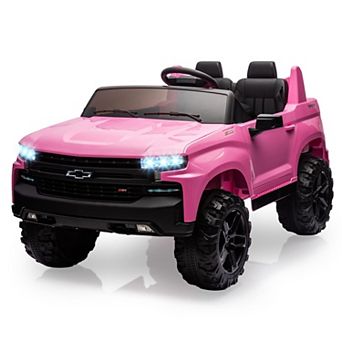 24V Licensed Chevrolet Silverado 2-Seater Electric Ride-On Car Large 21" Seats Powered Truck Toy