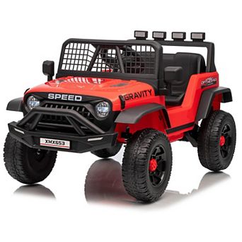 12V Kids Electric Ride-On Truck with Parent Remote Control, Dual Drive Modes, Music Player,LED Light