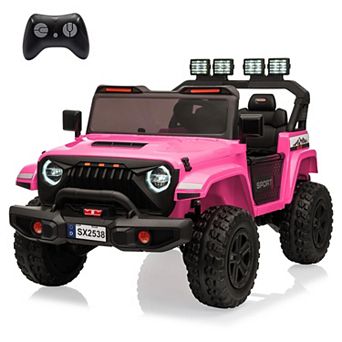 24V Ride-On Truck for Big Kid,2-Seater Electric Vehicle with Wide Seat,4×200W Motor,4WD Power Wheel