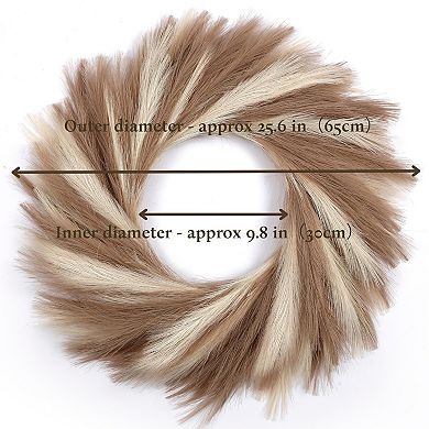 Boho Pampas Grass Wreath All Seasons
