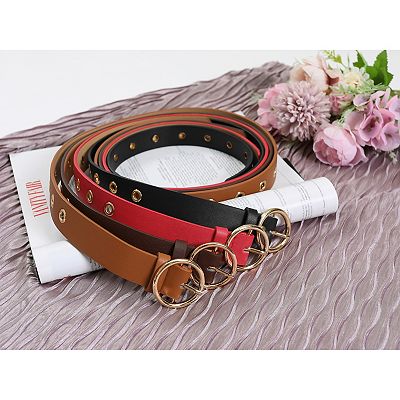 womens leather dress belts Women's Dress Belts 100% One Piece Full Grain Genuine Leather Casual Belt  3/4"(19mm) wide