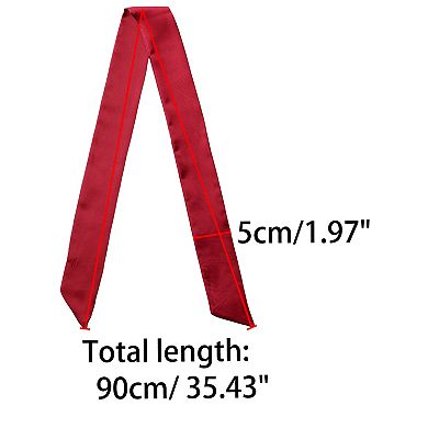 Women Skinny Scarf Plain Solid Color Pure Long Scarves Neckerchief