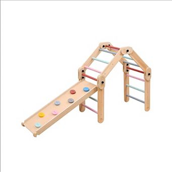 Funphix Kids Modular Wooden Pikler with Ramp/Slide