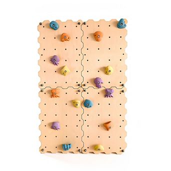 Funphix Indoor Rock Climbing Wall with Colorful Climbing Holds