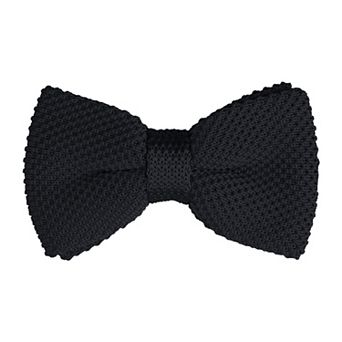 Men's Pre-tied Bowtie Adjustable Neck Solid Color Knitted Bow Ties