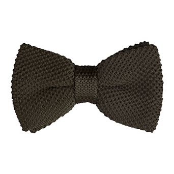 Men's Pre-tied Bowtie Adjustable Neck Solid Color Knitted Bow Ties