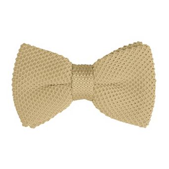 Men's Pre-tied Bowtie Adjustable Neck Solid Color Knitted Bow Ties
