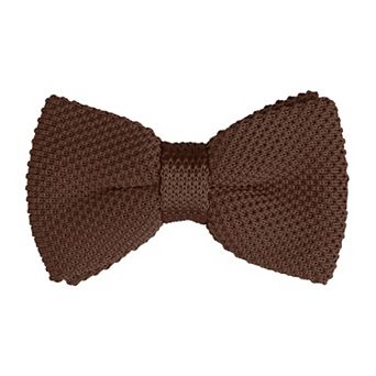 Men's Pre-tied Bowtie Adjustable Neck Solid Color Knitted Bow Ties