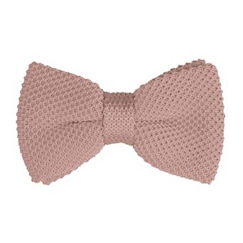 Men's Pre-tied Bowtie Adjustable Neck Solid Color Knitted Bow Ties
