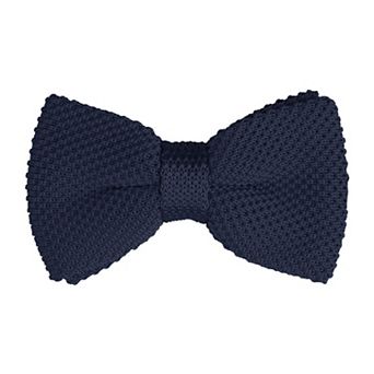 Men's Pre-tied Bowtie Adjustable Neck Solid Color Knitted Bow Ties