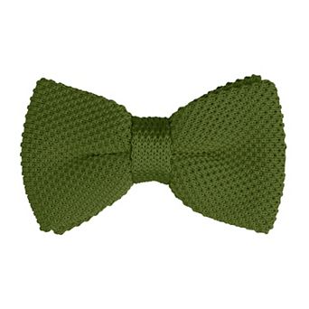 Men's Pre-tied Bowtie Adjustable Neck Solid Color Knitted Bow Ties