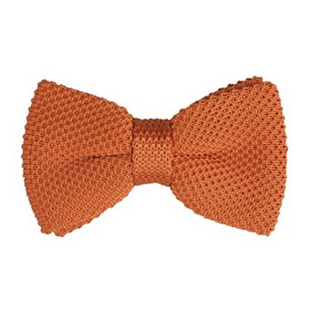 Men's Pre-tied Bowtie Adjustable Neck Solid Color Knitted Bow Ties