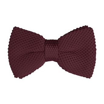 Men's Pre-tied Bowtie Adjustable Neck Solid Color Knitted Bow Ties