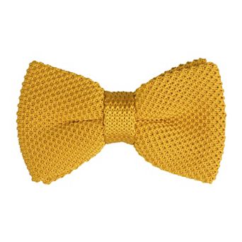 Men's Pre-tied Bowtie Adjustable Neck Solid Color Knitted Bow Ties