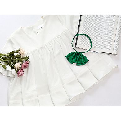 Women's Pre-Tied Neckties Bow Solid Adjustable Casual Uniform Bowtie