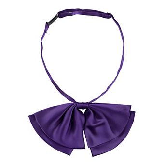 Women's Pre-Tied Neckties Bow Solid Adjustable Casual Uniform Bowtie