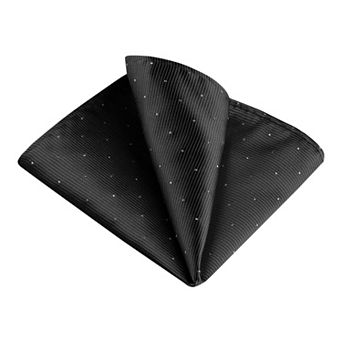 Men's Pocket Squares Classic Satin Polka Dots Solid Color Handkerchiefs for Wedding Business
