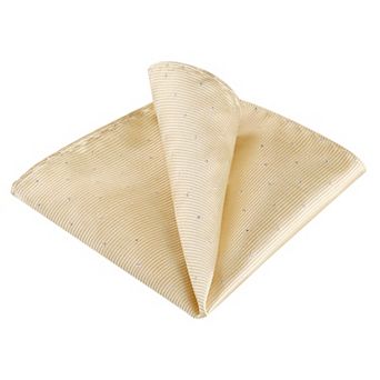 Men's Pocket Squares Classic Satin Polka Dots Solid Color Handkerchiefs for Wedding Business