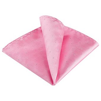 Men's Pocket Squares Classic Satin Polka Dots Solid Color Handkerchiefs for Wedding Business