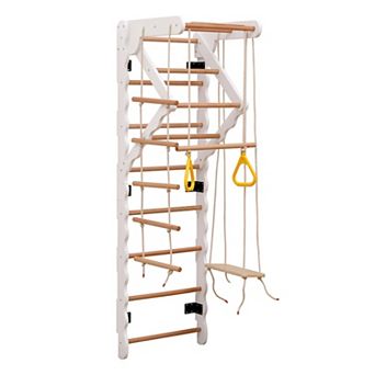 Funphix Swedish Wooden Climber 8-in-1 Play Structure