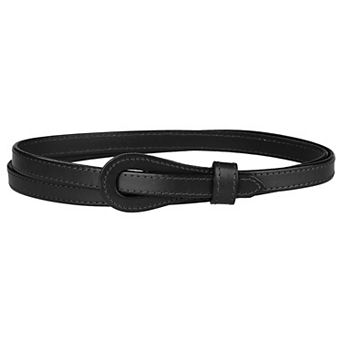 Women's Adjustable Faux Leather Belts Tie A Knot Fashion Skinny Waist Strap