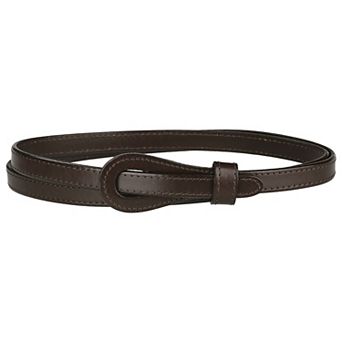 Women's Adjustable Faux Leather Belts Tie A Knot Fashion Skinny Waist Strap