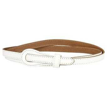 Women's Adjustable Faux Leather Belts Tie A Knot Fashion Skinny Waist Strap