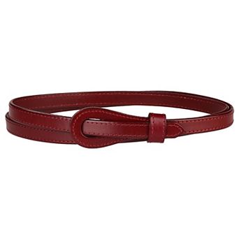 Women's Adjustable Faux Leather Belts Tie A Knot Fashion Skinny Waist Strap